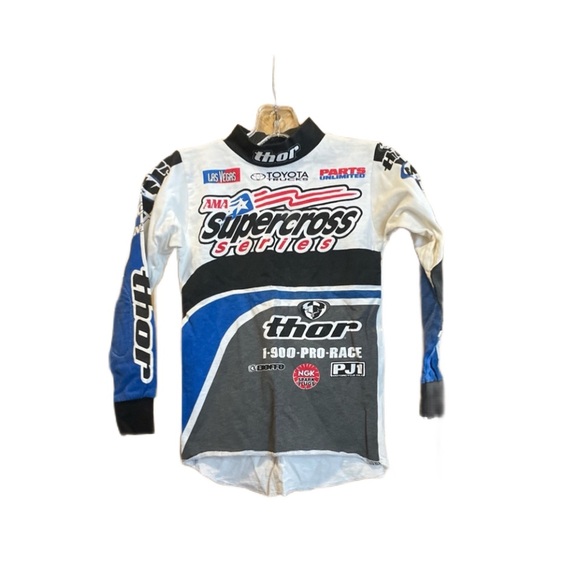 Vintage Thor kids super cross tee shirt size medium - Picture 1 of 4